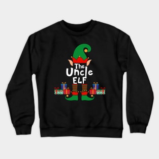 Funny Family Matching Christmas Uncle Elf Crewneck Sweatshirt